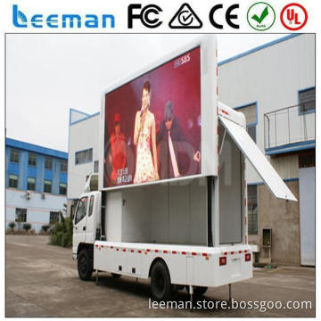 advertising truck screen Leeman 2015 mobile led display trailer